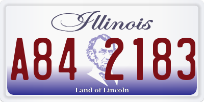 IL license plate A842183