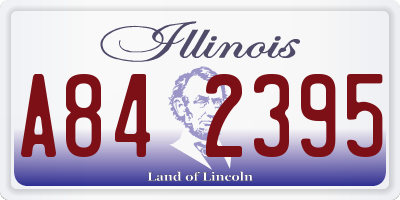 IL license plate A842395