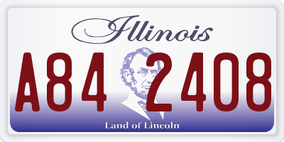IL license plate A842408