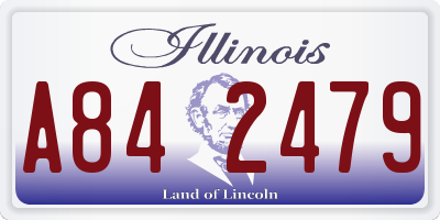IL license plate A842479