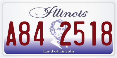IL license plate A842518