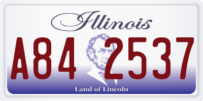 IL license plate A842537