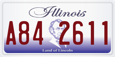 IL license plate A842611