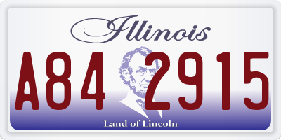 IL license plate A842915