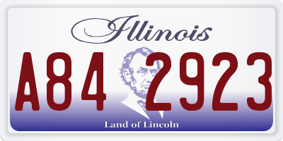 IL license plate A842923
