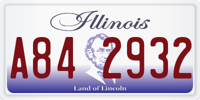 IL license plate A842932