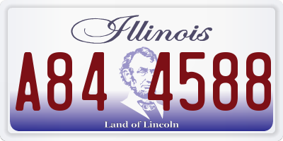 IL license plate A844588