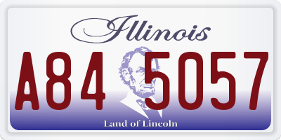 IL license plate A845057