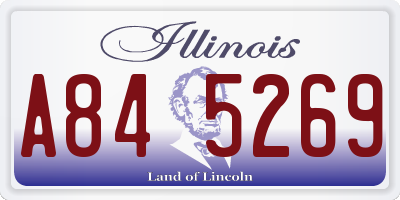 IL license plate A845269