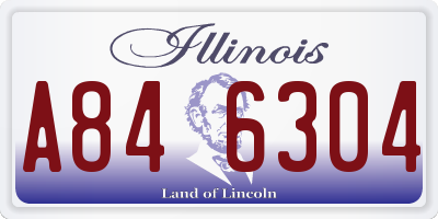 IL license plate A846304