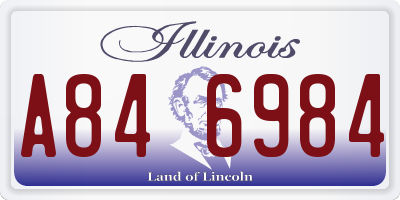 IL license plate A846984