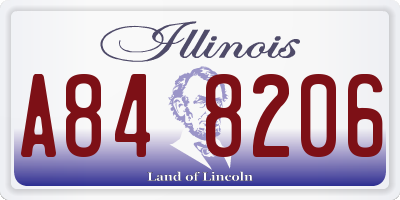 IL license plate A848206