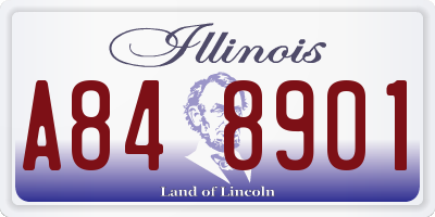 IL license plate A848901