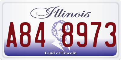 IL license plate A848973