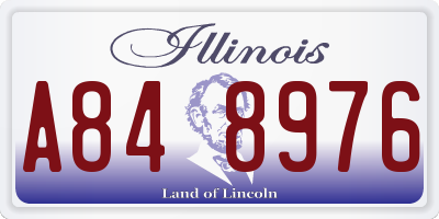 IL license plate A848976