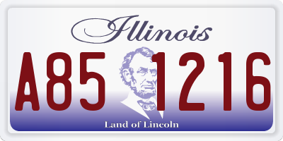 IL license plate A851216