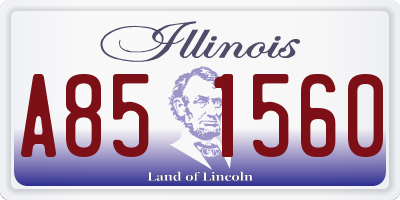 IL license plate A851560