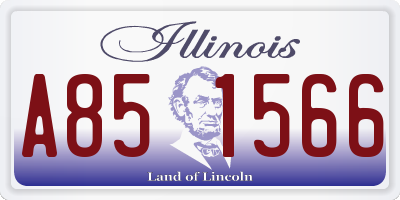 IL license plate A851566