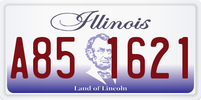 IL license plate A851621