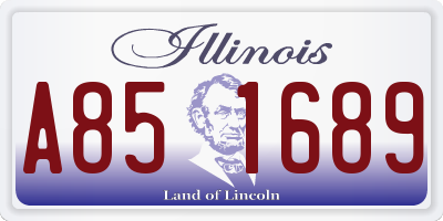 IL license plate A851689