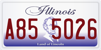 IL license plate A855026