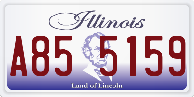 IL license plate A855159