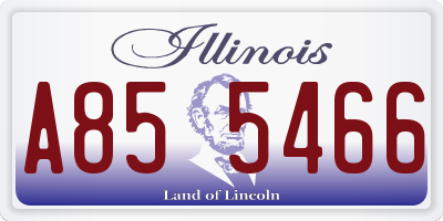 IL license plate A855466