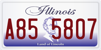 IL license plate A855807