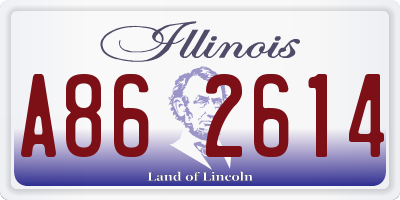 IL license plate A862614