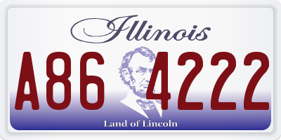 IL license plate A864222