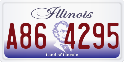IL license plate A864295