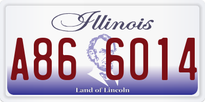 IL license plate A866014