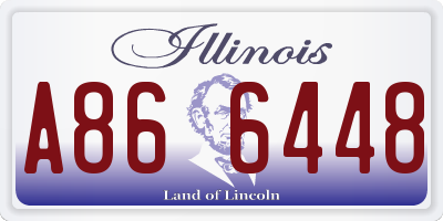 IL license plate A866448