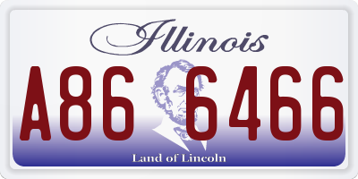 IL license plate A866466