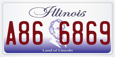 IL license plate A866869