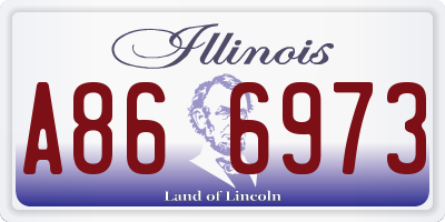 IL license plate A866973