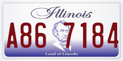 IL license plate A867184