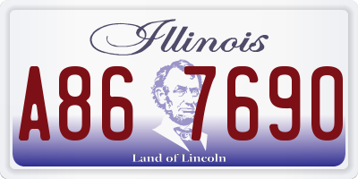 IL license plate A867690
