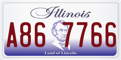 IL license plate A867766