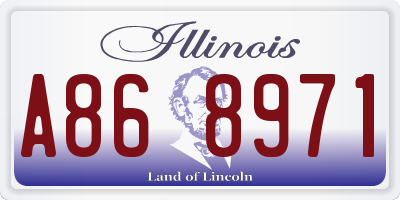 IL license plate A868971