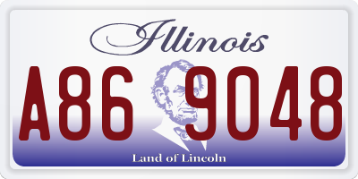 IL license plate A869048