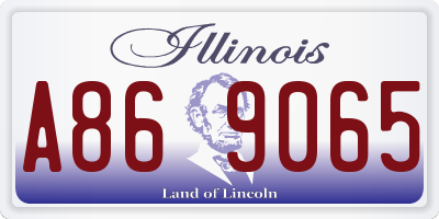 IL license plate A869065
