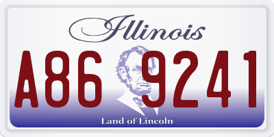 IL license plate A869241