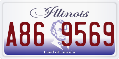IL license plate A869569