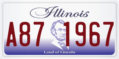 IL license plate A871967