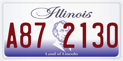 IL license plate A872130