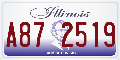IL license plate A872519