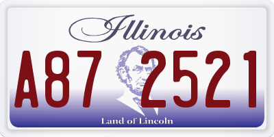 IL license plate A872521