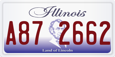 IL license plate A872662
