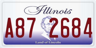 IL license plate A872684